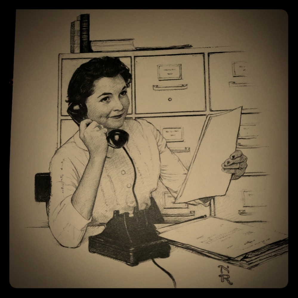 Norman Rockwell drawing